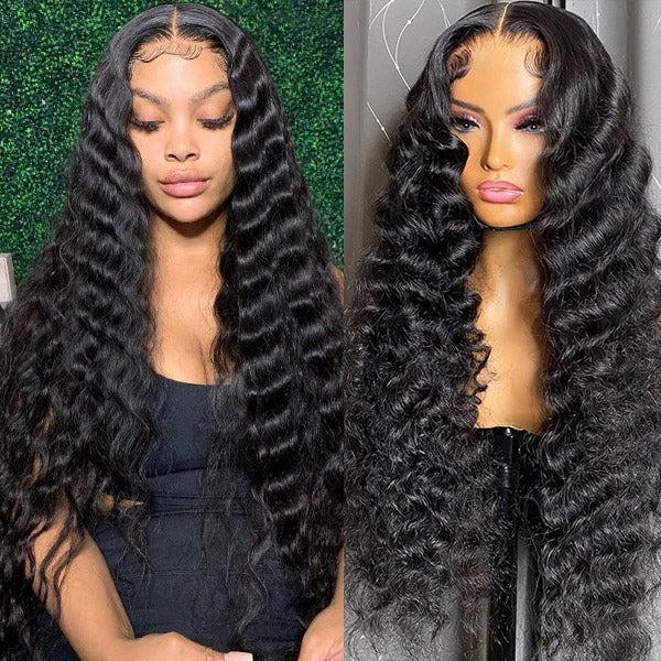 Natural Deep Wave Wig